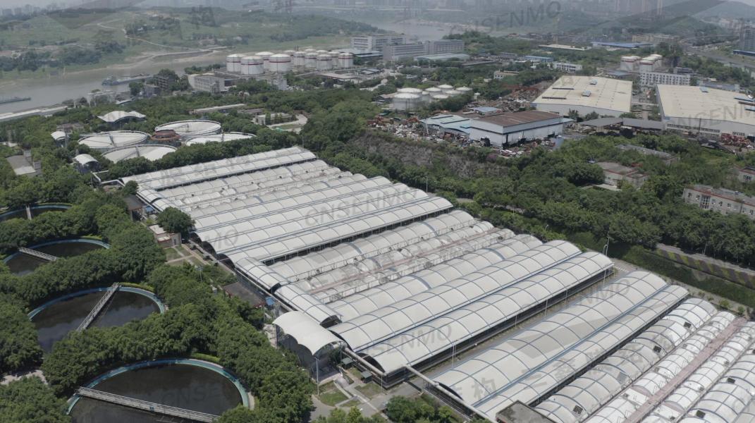 重庆唐家沱污水处理厂膜结构加盖工程 重庆唐家沱污水处理厂膜结构加盖工程